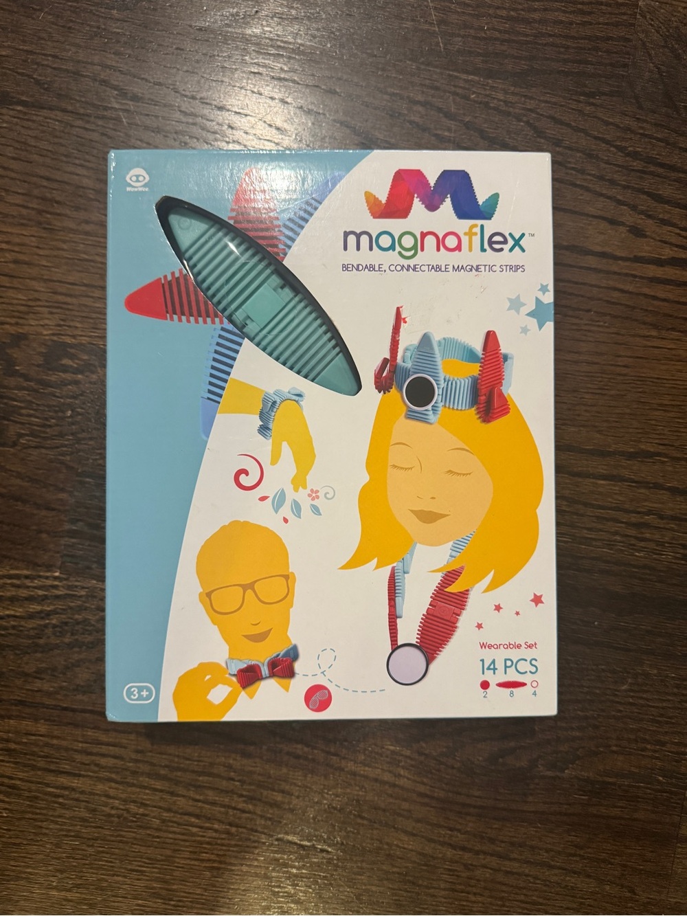 Magnaflex Kids Wearable Magnetic Toy Set - New Magnet Blocks STEM Toy